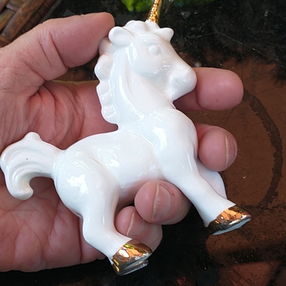Small Ceramic Unicorn Figurine - Picture 6 of 6